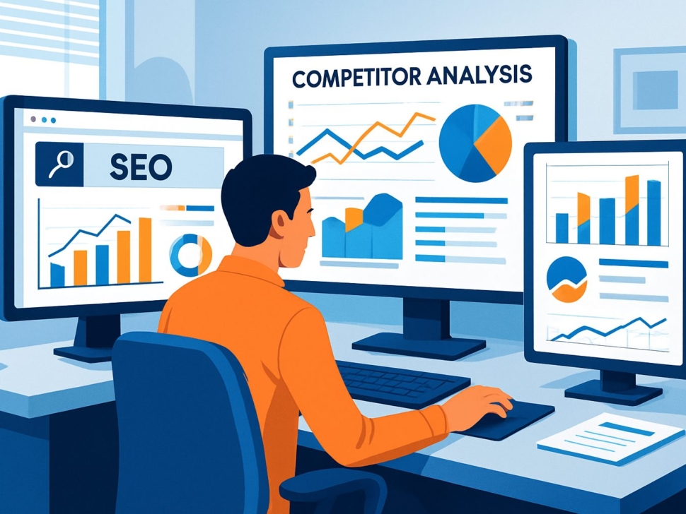 SEO competitor analysis dashboard